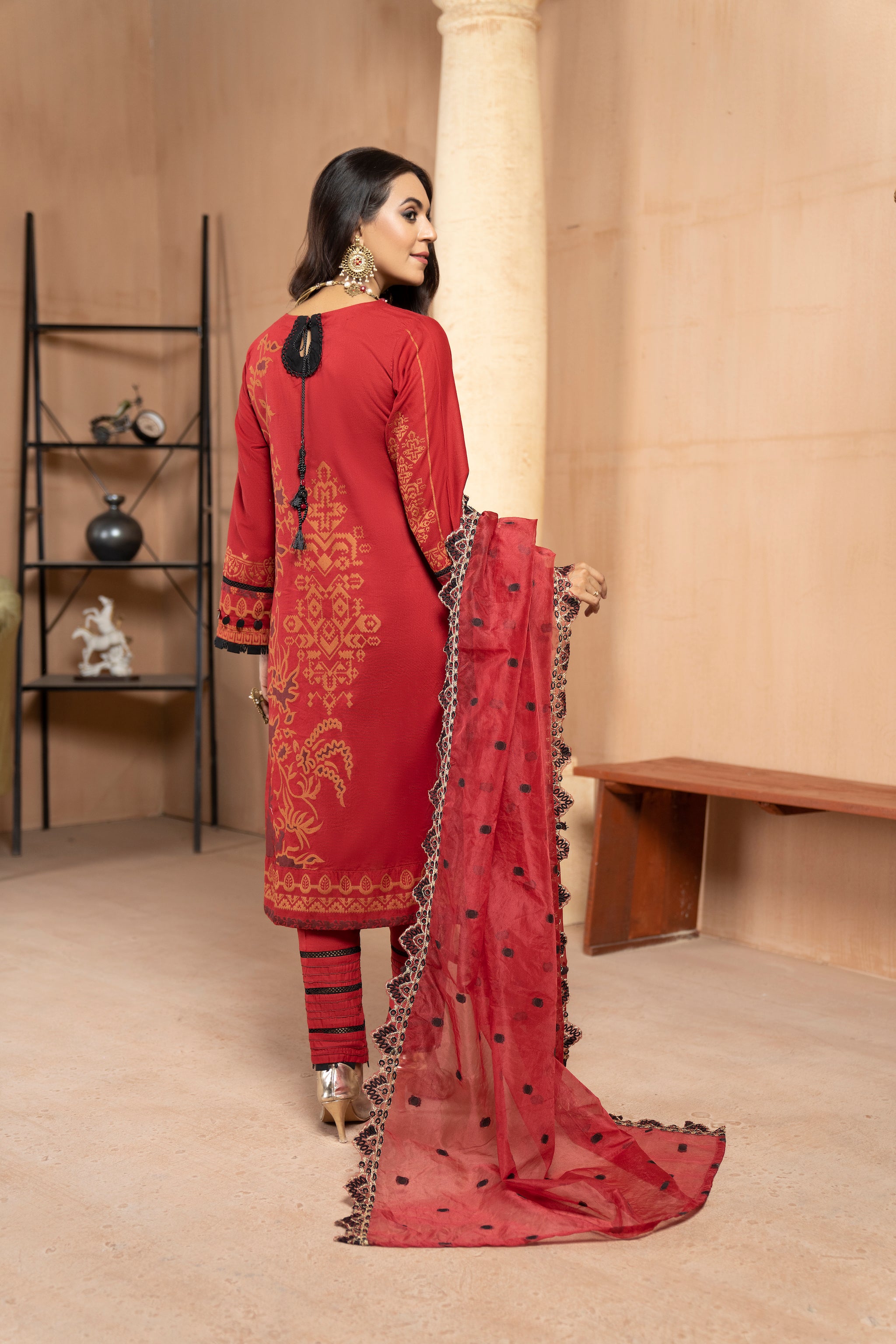 3 PIECE STITCHED - EMBROIDERED SUIT SUMMER 2023 BY ARFA RIWAJ