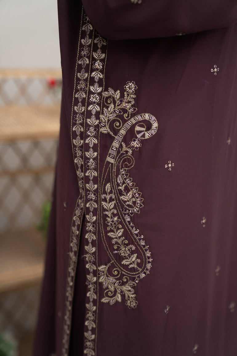 3 Piece Linen Suit-Embroidered (Pret) Winter 23 by ArfaRiwaj