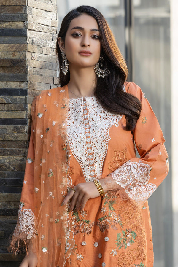 3 Piece Orange Peel Poplin Suit Pret - AR-3620 - ARFARIWAJ