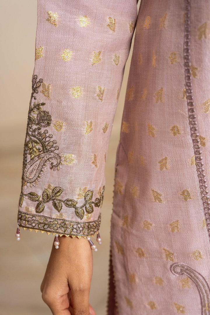3 Piece Purple Zari Jacquard Suit Pret - AR-3675 - ARFARIWAJ