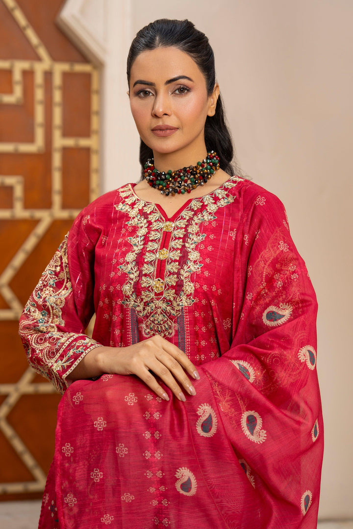 3 Piece S.Pink Munnar Suit Pret - AR-3632 - ARFARIWAJ