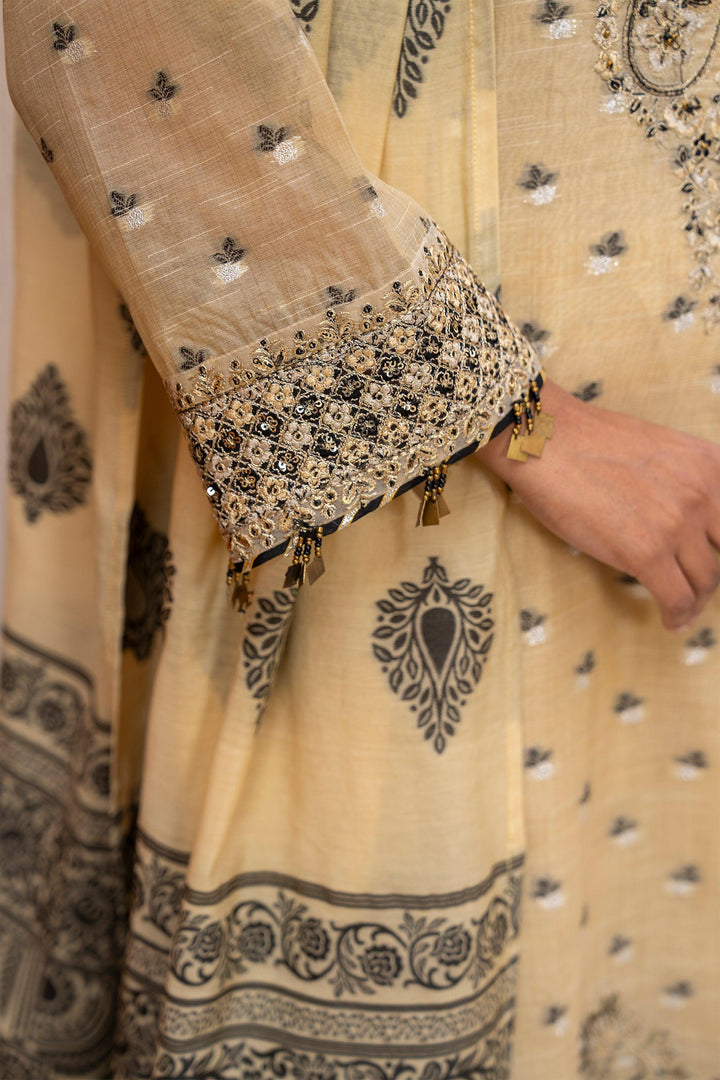3 Piece Skin Zari Jacquard Suit Pret - AR-3641 - ARFARIWAJ
