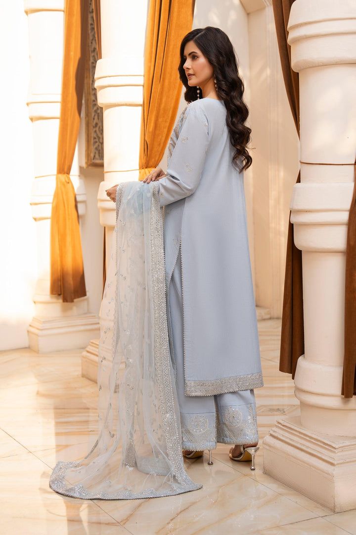 3 Piece Sky Naps Lawn Suit Pret - AR-3660 - ARFARIWAJ