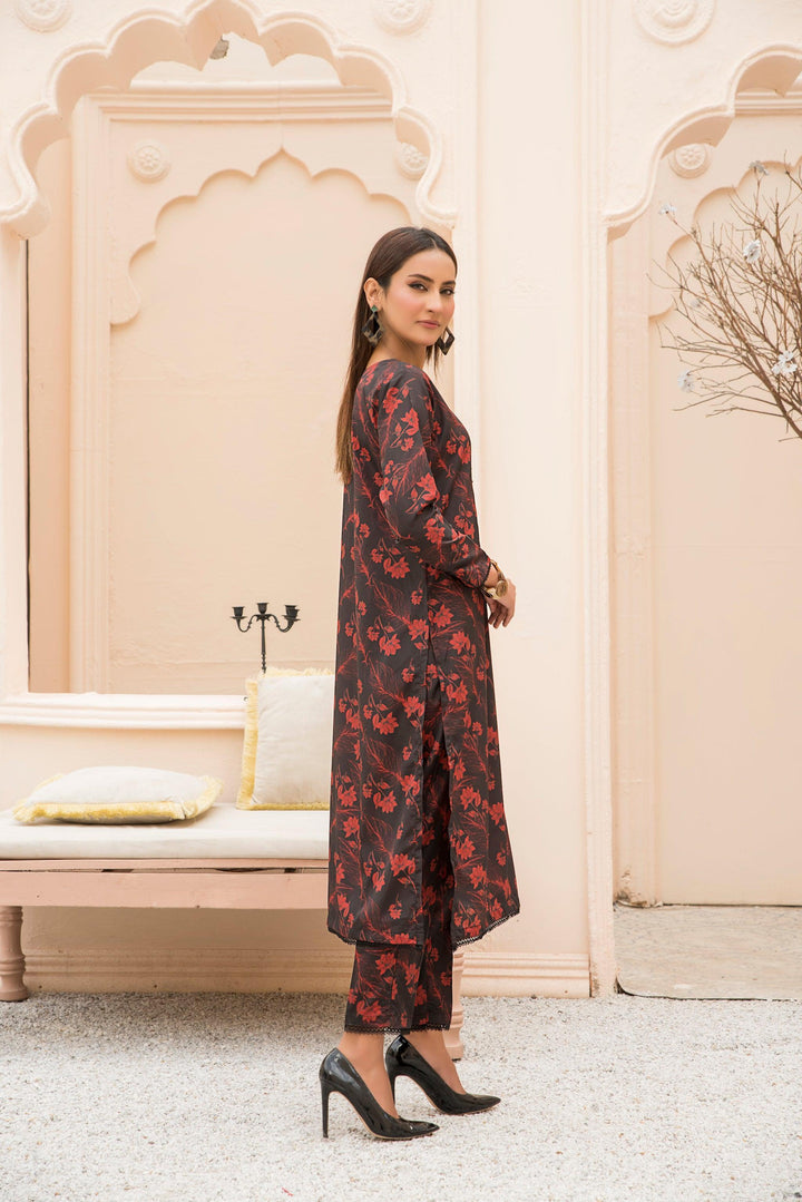 2 Piece Printed Silk Suit Pret - AR-3184-Erica - ARFARIWAJ