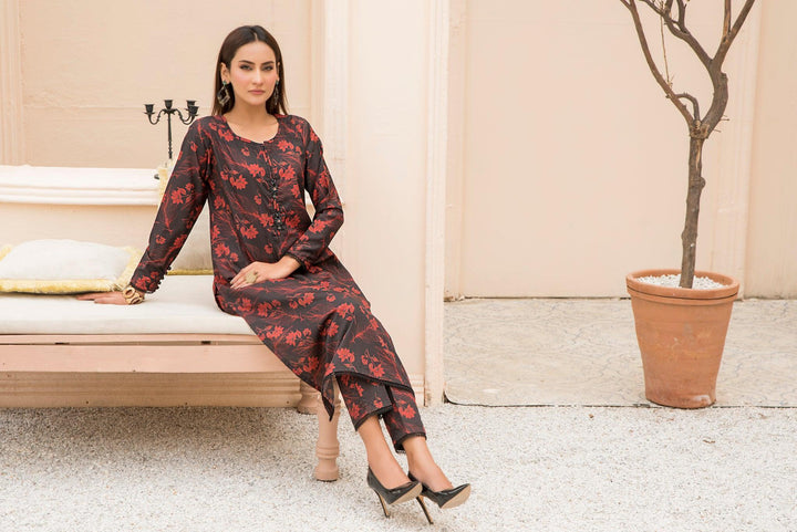 2 Piece Printed Silk Suit Pret - AR-3184-Erica - ARFARIWAJ