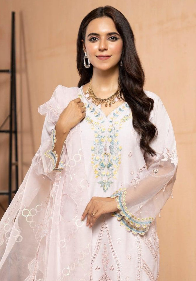 3 Piece Dyed Lawn Suit Luxury Pret - AR-2953 (Rebel) -  ARFARIWAJ