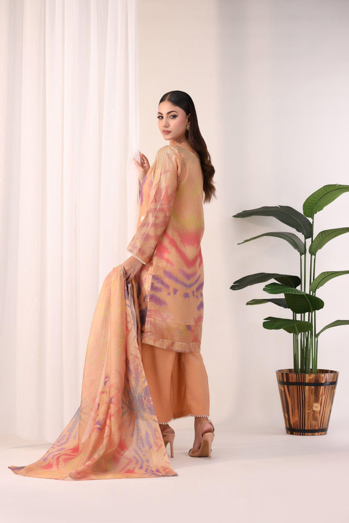3 Piece Embroidered Cotton Suit Luxury Pret - AR-2785-Rashk- ARFARIWAJ