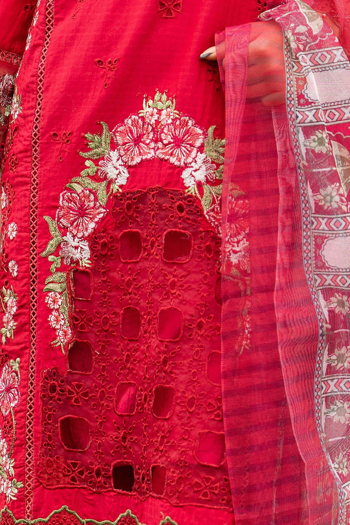  3 Piece Embroidered Doriya Suit Luxury Pret - AR-3286-Shadab - ARFARIWAJ