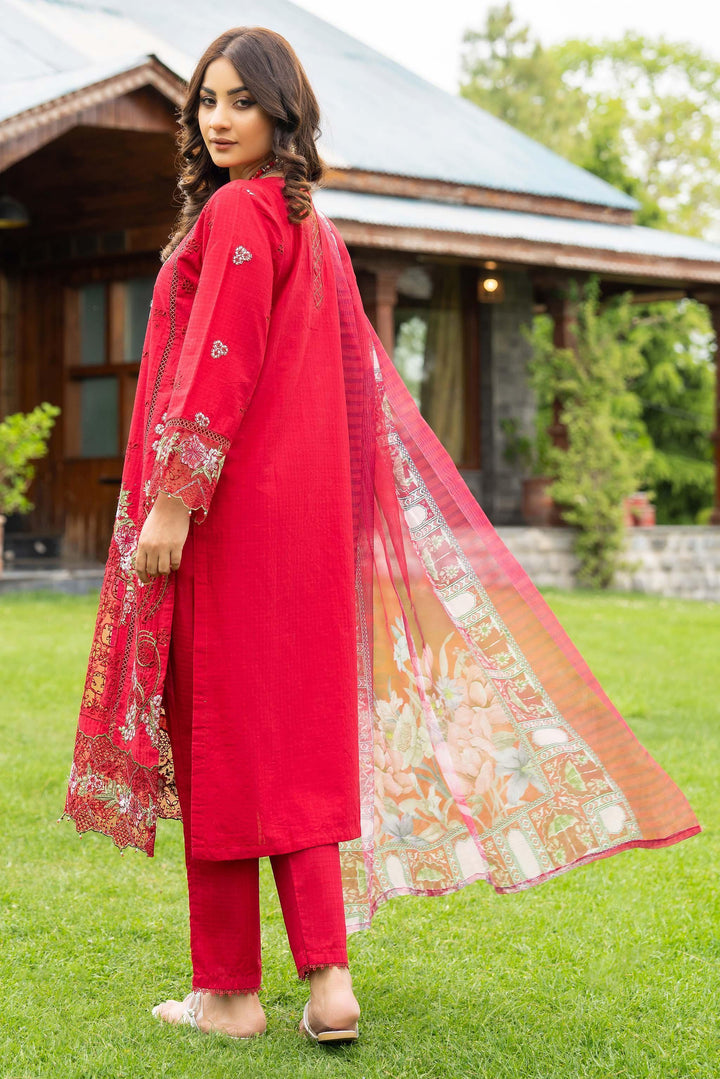  3 Piece Embroidered Doriya Suit Luxury Pret - AR-3286-Shadab - ARFARIWAJ