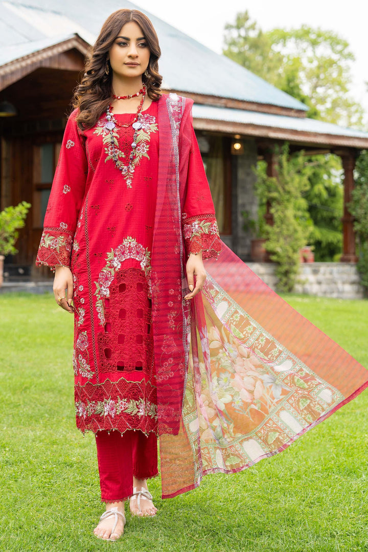  3 Piece Embroidered Doriya Suit Luxury Pret - AR-3286-Shadab - ARFARIWAJ