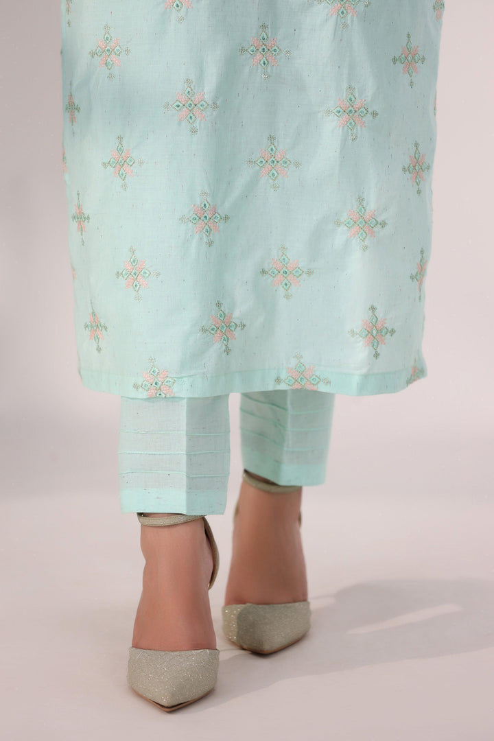 3 Piece Suit Pret Embroidered Luxury Pret - AR-3359-Shaffay- ARFARIWAJ