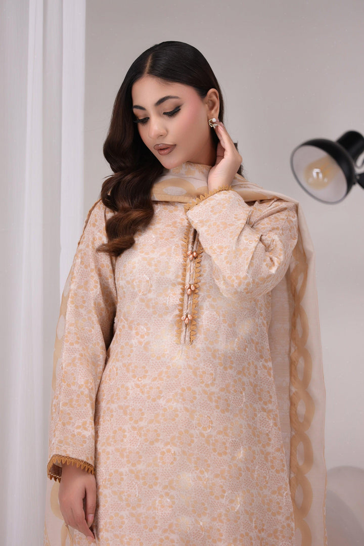  3 Piece Printed Cotton Suit Pret - AR-NP-10-Shereen - ARFARIWAJ