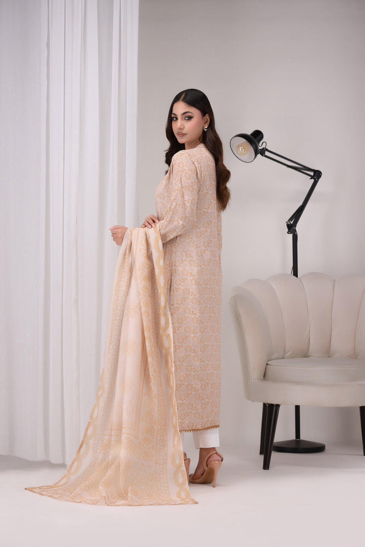  3 Piece Printed Cotton Suit Pret - AR-NP-10-Shereen - ARFARIWAJ
